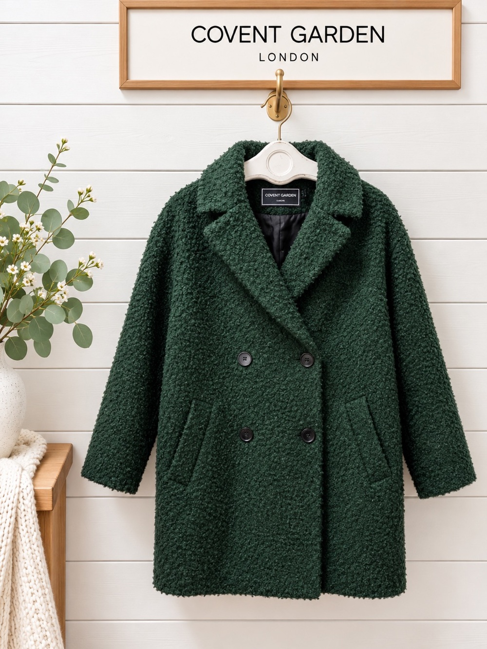 Covent Garden London Green Teddy Coat – Size 12